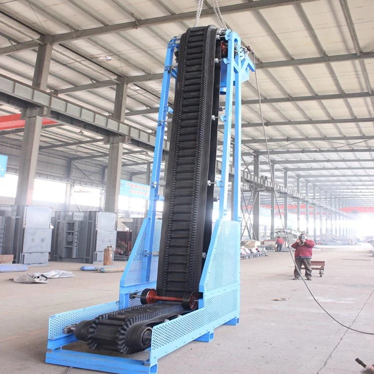 Factory Carbon Steel Fire Resistant Sidewall Rubber System Adjustable Height Belt Conveyor