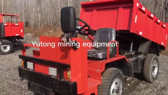 China 4-Rad-Antriebs-Bergbauwagen-Seitenkippstil, vierrädriger Bergbauwagen für das Bergbauprojekt, China-Bergbauausrüstung