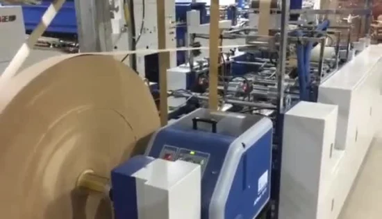 Zenbo Brand Vollautomatische digitale Bogenzuführungs-Montage-Maschine zur Herstellung von braunen Zement-Handwerkseinkaufs-Kraftpapiertüten mit quadratischem Boden