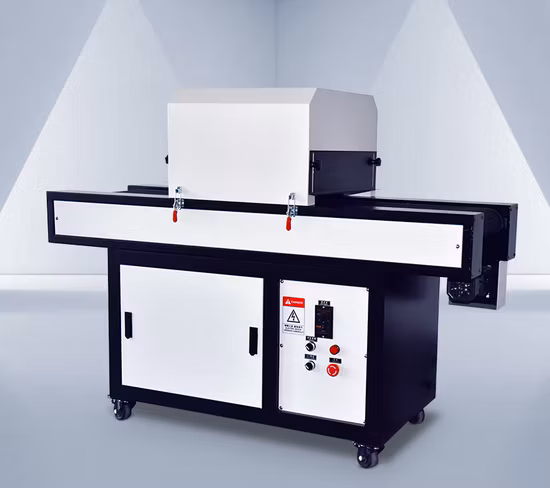 Fabrik-Direktverkauf Energiesparende LED-UV-Härtungsmaschine mit niedriger Temperatur und 150-mm-Förderband
